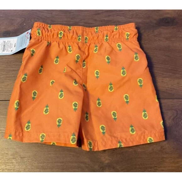 Cat & Jack Pineapple Swim Trunks Functional Drawstring NWT 12 & 18 months - Picture 3 of 3